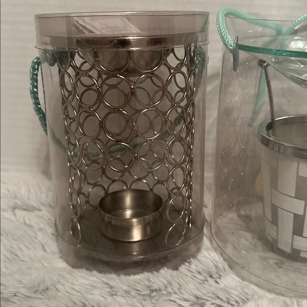 Votive‎ Candle Holder Oil Warmer Set Slatkin & Co Lot of 2